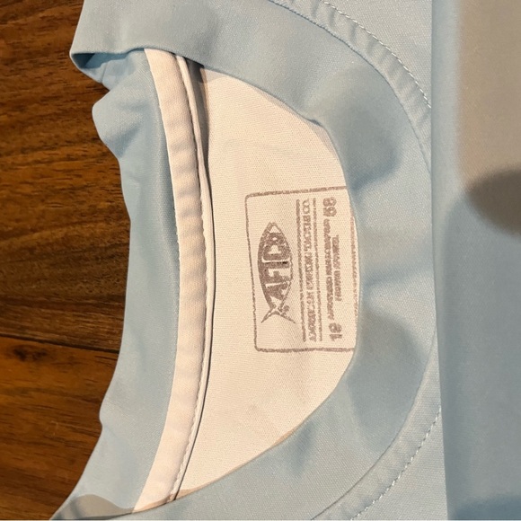 AFTCO Men's Sky Blue Short Sleeve Tee - Small - Picture 4 of 6